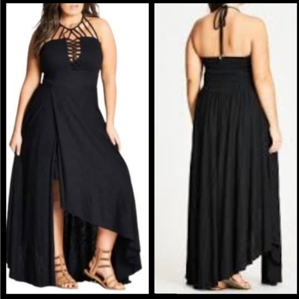 City Chic Plait Detail Maxi NWT 18